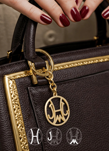 Porte-clés Monogramme Sur Mesure Personnalisé