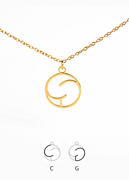 Pour Elle - Collier Monogramme Sur Mesure Personnalisé